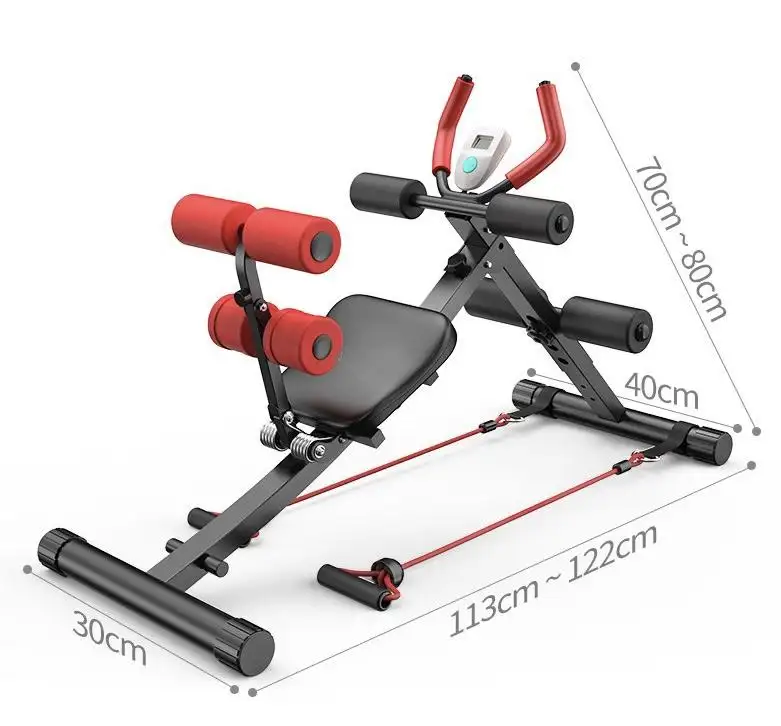 Abdominal Training Equipment Thin Waist Machine Foldable Sit Up Bench Body Workout Machine Weight Ab Fitness Trainer Ben