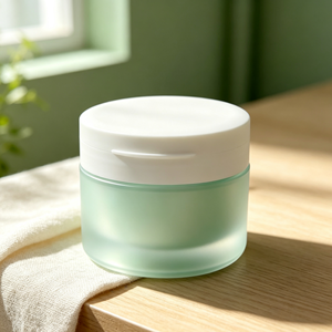 Pot en PP givré personnalisé de 50/100/200 ml, à double paroi et à large ouverture, pour crème cosmétique, crème pour le visage, gommage corporel - Product Image 4