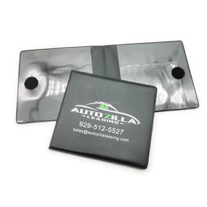 Porte-documents d'immatriculation de voiture <span class=keywords><strong>transparent</strong></span> personnalisé 2 poches porte-documents de moto en PVC - Product Image 1