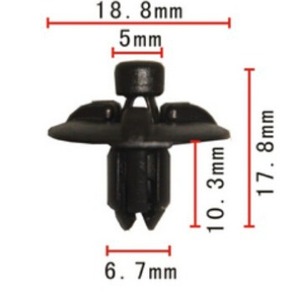 Auto Fastener <b>Clip</b> 90467-07211 18.8mm x 17.8mm for Camry Crown Water Tank Cover Repair Replacement Part - Product Image 1