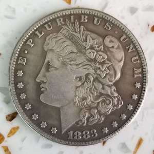 Monedas conmemorativas decorativas de réplica chapadas en plata Morgan versión P de 28 piezas (1878-1921) - Product Image 2