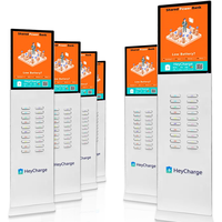 Entreprise de location Best-seller 24/48 emplacements partageant Power Bank Station de charge pour distributeurs automatiques Banque d'énergie de location mobile Kiosque