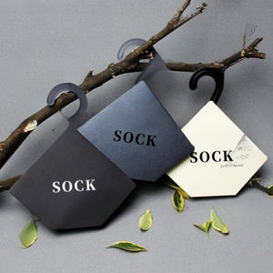 하이 퀄리티 양말 라벨 접힌 종이 포장 헤더 카드 양말 골판지 라벨 사용자 정의 양말 포장 - Product Image 5