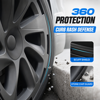 Protector de Llantas de 20 Pulgadas para Tesla Model Y, Cubierta Protectora de Ruedas ABS para Protección Contra Golpes, Encaje a Presión, Piezas LinTech EV