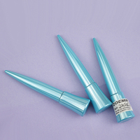 Tube d'eye-liner liquide conique bleu électrolytique de 5 ml, flacon de sérum pour cils de forme unique, personnalisable avec logo et couleur