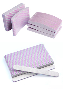 Lima de uñas profesional de media luna con estampado de cebra, de doble cara, de papel de lija EVA lavable, herramienta pulidora para manicura, venta al por mayor - Product Image 6