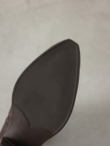 OEM/ODM 2025 New Women's Ankle <strong>Boots</strong> Cowhide Upper Pigskin Lining Non-Slip Rubber Sole 5cm Chunky <strong>Heel</strong> <strong>Brown</strong> CE ROHS Certified - Product Image 5