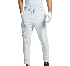 Pantaloni da Golf da uomo ad alte prestazioni pantaloni da Golf pantaloni da Golf in tessuto elasticizzato a 4 vie Slim Fit pantaloni con Logo personalizzato