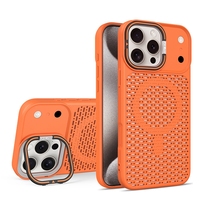 Funda Magnética para Teléfono con Soporte Magnético para Lente de Cámara, Diseño Hueco para Disipación de Calor, Compatible con iPhone 18, 17 Air, 16, 15 Pro Max
