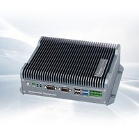 Computadora integrada sin ventilador Intel J1900 I3 i5 i7 procesador 2 DDR4 MSATA HD VGA 2 LAN 6 DB9 RS232 COM Mini PC industrial