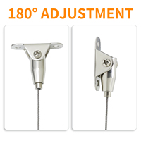 Support de câble en acier suspendu pour avion, kit de suspension en câble d'acier haute résistance, pince de suspension légère pour câble