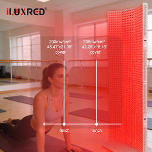 Panel Terapi Cahaya Merah ILUXRED Smart Screen Control, Perangkat Kecantikan Seluruh Tubuh LED Inframerah Dekat NIR Dengan Dudukan Vertikal - Product Image 4