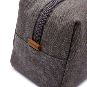 Offre Spéciale Portable rasage Dopp Kit étui lavé toile <span class=keywords><strong>cuir</strong></span> voyage trousse de toilette pour hommes personnalisé en <span class=keywords><strong>cuir</strong></span> fermeture éclair sac ISO 9001 - Product Image 6