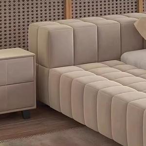 Nordic Italiaanse Eenvoudige Fabriek Aangepaste Grootte Kleur Hotel Villa Appartement Slaapkamer Flanellen Kussen Zacht Pack Tatami Grenen Houten <span class=keywords><strong>Bed</strong></span> - Product Image 4