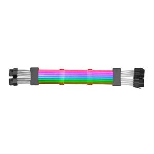 Mars Gaming Mca-16 Câble Extender Argb 8 + 8Pin Pcie Pour Carte Graphique Ultrabrillantes Ledsawg18 Pur Cuivre 310Mm Câble Extender - Product Image 1