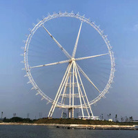 Grande roue de 88 m de la Chine Guohui, manège de parc d'attractions, sensations fortes, acier et métal pour l'extérieur, à vendre