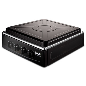 Cuisinière à gaz en acier inoxydable noir, conception de contrôle précis de la flamme, cuisinière portable à long terme, 4 brûleurs avec faible consommation d'énergie - Product Image 5