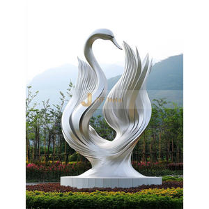 Escultura de Acero Inoxidable Art Deco Hecha a Medida ANW2184, Obra de Arte Metálica 304/316 para Proyectos de Decoración Arquitectónica - Product Image 2