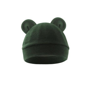 2024 modelo de exportación Kidsren's Beanie Baby Hat de una sola capa de Color puro <span class=keywords><strong>Mickey</strong></span> Ears Cap para bebés niños pequeños lindo para primavera otoño - Product Image 5