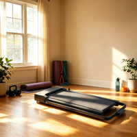 Tapis de marche pliable en promotion – Personnalisable pour la maison et le bureau – Machine portable pour la marche et la course