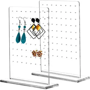 Acryl Showcase Display Stand Ketting Organizer Oorring Opslag Sieraden Doorzichtige Display Houder