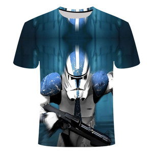 Funny <strong>Stars</strong> <strong>Wars</strong> <strong>T</strong>-<strong>Shirt</strong> <strong>Men</strong> Women Summer Short Sleeve Sustainable Polyester/Cotton Heat-Transfer Printed Quick Dry Breathable - Product Image 6