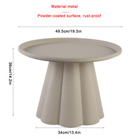 Table d'appoint moderne en fer avec finition peinture poudrée anti-rouille, couleur et logo personnalisables pour la maison, l'hôtel, la chambre à coucher