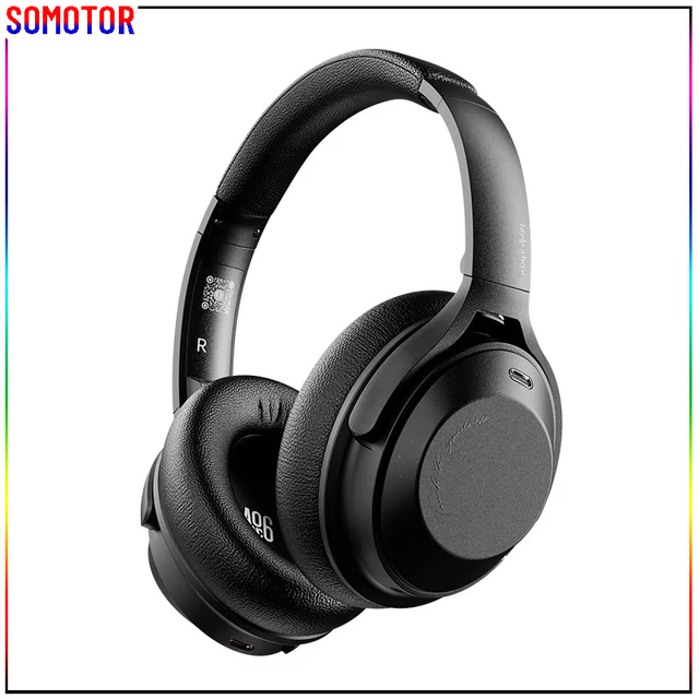 Superior Quality Ultra-soft Earcups ANC ENC Dual Noise Cancellation Wireless Bluetooth Headphone