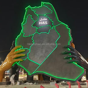 Senzhao Decoration Saudi Arabia Map Sculpture Led Motif <b>Light</b> for Outdoor Garden Waterproof - Product Image 1