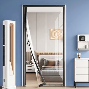 أبواب ستائر حديثة شفافة من البولي يورثين الحراري من المورد الأعلى في الصين مقاومة للرياح للبعوض لغرف المعيشة والمستشفيات والمطابخ والفنادق - Product Image 6