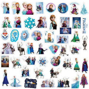 Dibujos animados lindo Frozen <span class=keywords><strong>Elsa</strong></span> <span class=keywords><strong>Anna</strong></span> <span class=keywords><strong>Olaf</strong></span> Hans Graffiti pegatina botellas equipaje portátil decoración impermeable etiqueta pegatina juguete para niños - Product Image 3
