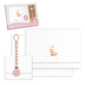 Modello Oso-Luna 3 pz lettino in cotone con portacuccio per bebè - Product Image 1