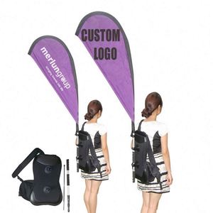 Professional Factory Sale Make Your Own Logo Vivid Color 100% Polyester Advertising Backpack Flags Banner Custom - Product Image 1