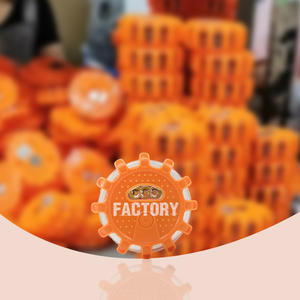 Sertifikat CE 9 pola suar jalan dengan Magnet pengisi daya mobil suar keselamatan Beacons darurat SOS LED strobo dengan dasar magnetik - Product Image 2