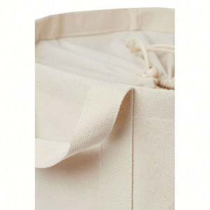 <b>Extra</b> <b>Large</b> Customized Cotton Canvas Tote Bag Durable Foldable Grocery Shopping Drawstring Bag Eco-Friendly Logo Great Letters - Product Image 5