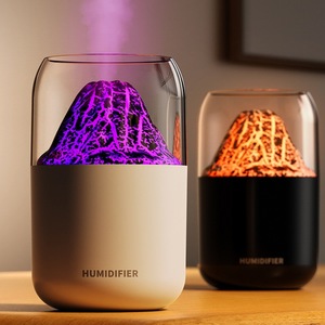 Nouveau Humidificateur Volcan à Effet de Fissure USB Silencieux avec Lumière d'Ambiance Colorée pour Chambre à Coucher, Capacité 0,5L, Minuteur 2-8 Heures - Product Image 2