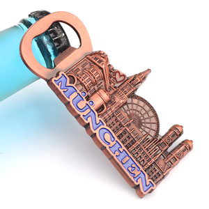 Aimant de réfrigérateur en métal personnalisé en gros, souvenir touristique allemand, ouvre-bouteille de bière - Product Image 3