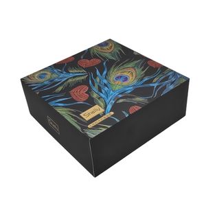 Hermoso logotipo personalizado impreso ecológico biodegradable 2mm de espesor rígido UV recubierto de lámina CMYK impresión cajas de papel de cartón - Product Image 1