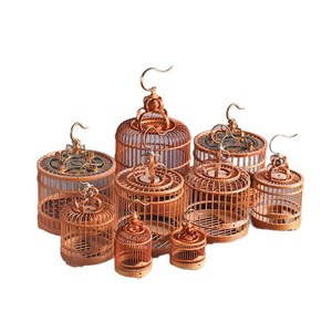 Bamboo Cricket Cages Bamboo Silkworm Cages Collectible Insect Singing Devices Handicrafts Tea Ceremony Accessories - Product Image 5