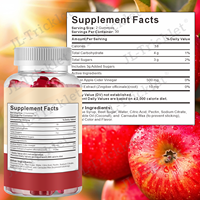 JULONG OEM ODM Gummies au vinaigre de cidre de pomme de haute qualité, supplément biologique à marque privée, Gummies ACV minceur pour la perte de poids