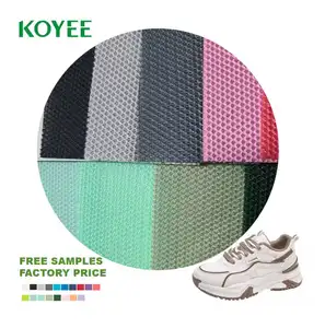 Ayakkabı için KOYEE Polyester 3d hava örgü kumaş, ucuz hava Mesh 3d siyah sandviç örgü kumaş Sneakers