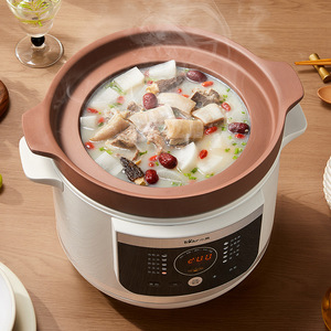 Olla de Cocción Lenta Eléctrica Little Bear de 5.5L, Multifuncional, Automática, para Sopas, con Programación, Color Gris - Product Image 3