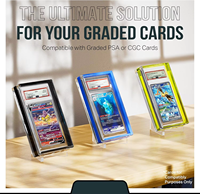 Étui de présentation pour cartes de sport classées, en acrylique ultra-épais 8 mm, protection UV, PSAa CGC, support inclus