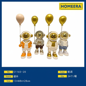 Statuette artigianali in resina di stile moderno con decorazioni a palloncino in colori misti a grandezza naturale per interni ed esterni per casa o ufficio - Product Image 1