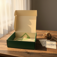 Boîtes d'emballage écologiques personnalisées avec laminage mat dégradable pour vêtements et chaussettes, logo personnalisé, taille disponible, boîtes en papier