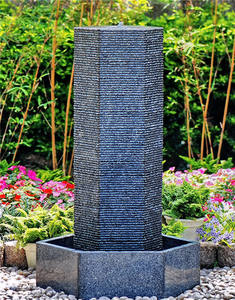 हाथ से नक्काशीदार आधुनिक इनडोर पानी का फव्वारा छोटे हरी ग्रेनाइट पत्थर बगीचे के लिए अनुकूलित किया गया - Product Image 6