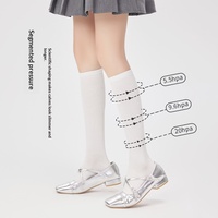 Chaussettes mi-mollet en coton compressives amincissantes et absorbantes pour femmes, collection printemps-automne, emballage individuel