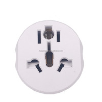 Adaptador de enchufe de la UE gris Universal 16A 2 pines pin redondo enchufes y enchufes europeos AU UK CN EE. UU. a enchufe de pared de la UE AC 250V adaptador de viaje