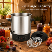 Autocuiseur Électrique Commercial 27L en Acier Inoxydable pour la Conservation des Fruits et Aliments, Usage Domestique