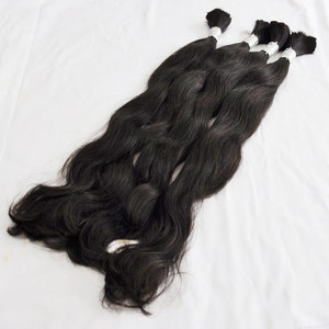 Raw Brazilian Virgin Bulk Human Hair Tangle-Free Curly <strong>Braids</strong> 12A Grade Stretched Length 8 Inches - Product Image 2